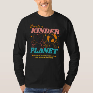 Schaffen Sie einen Kinder Planet Erde Tag Ästhetik T-Shirt
