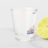 Schaffen Sie Familien-Foto-Monogramm Schnapsglas (Links)