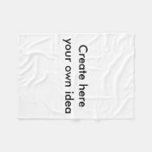 Schaffen Sie hier Ihre eigene Idee - durch Shirt Fleecedecke (Vorderseite (Horizontal))