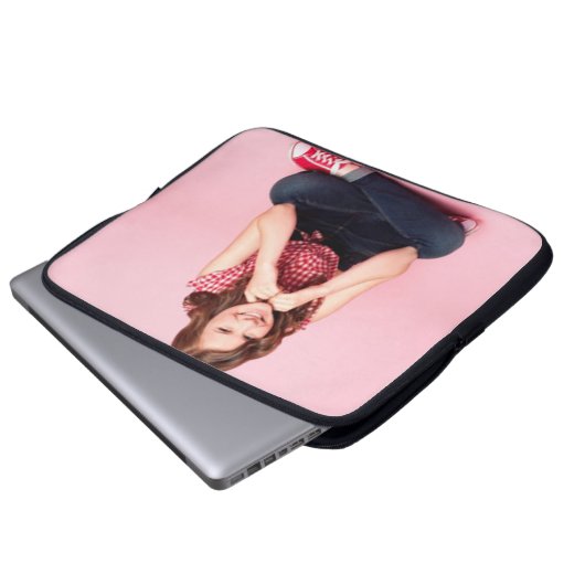 Schaffen Sie Ihr eigenes 15" Neopren-Laptop-Hülse Laptopschutzhülle (Vorne Knopf)