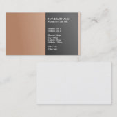 Schaffen Sie Ihr eigenes berufliches elegantes Visitenkarte (Vorne/Hinten)