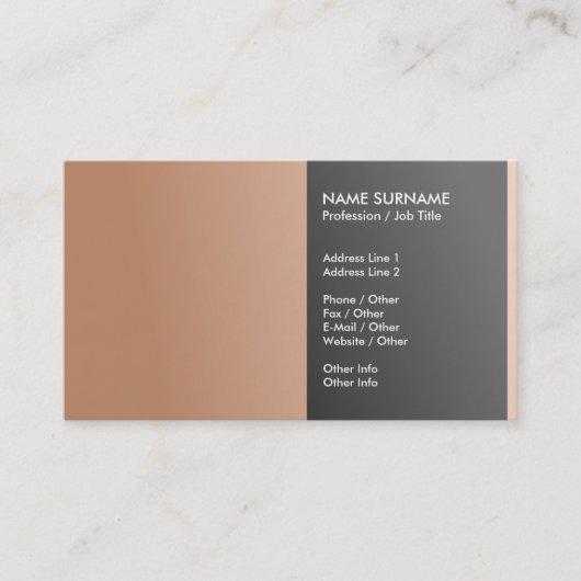 Schaffen Sie Ihr eigenes berufliches elegantes Visitenkarte (Vorderseite)