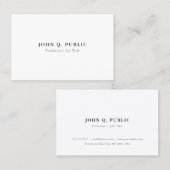 Schaffen Sie Ihr eigenes einfaches elegantes Visitenkarte (Vorne/Hinten)