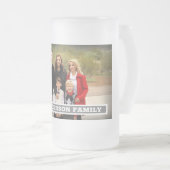 Schaffen Sie Ihr eigenes Familien-Foto-Monogramm Mattglas Bierglas (VorderseiteRechts)