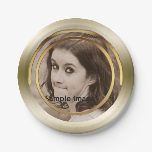 Schaffen Sie Ihr eigenes Foto| Pappteller (Vorderseite)