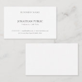 Schaffen Sie Ihr eigenes glattes modernes Visitenkarte (Vorne/Hinten)