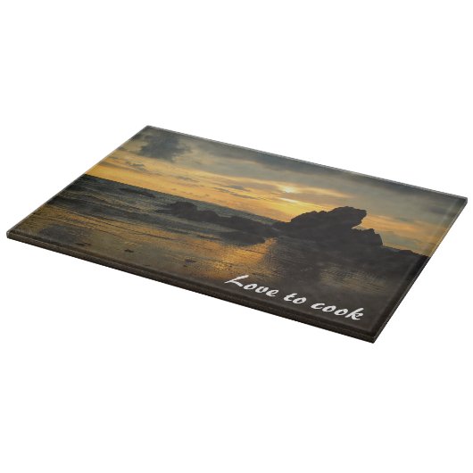 Schaffen Sie Ihr eigenes hackendes Glasbrett Schneidebrett (Ecke)