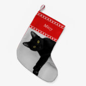 Schaffen Sie Ihr eigenes Haustier-Katzen-Foto Kleiner Weihnachtsstrumpf (Vorderansicht (hängend))