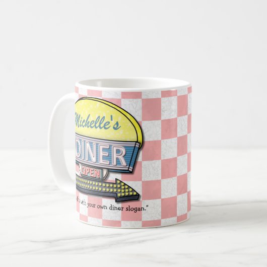 Schaffen Sie Ihr eigenes kundenspezifisches Retro Kaffeetasse (Vorderseite Links)
