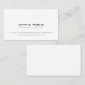 Schaffen Sie Ihr eigenes Minimalistisches Visitenkarte (Vorne/Hinten)