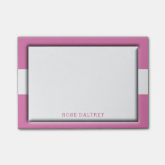 Schaffen Sie Ihr eigenes mit Monogramm niedliches Post-it Klebezettel