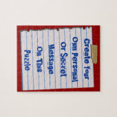 Schaffen Sie Ihr eigenes Mitteilungs-Puzzlespiel Puzzle (Horizontal)