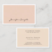 Schaffen Sie Ihr eigenes moderner Chic-berufliches Visitenkarte (Vorne/Hinten)