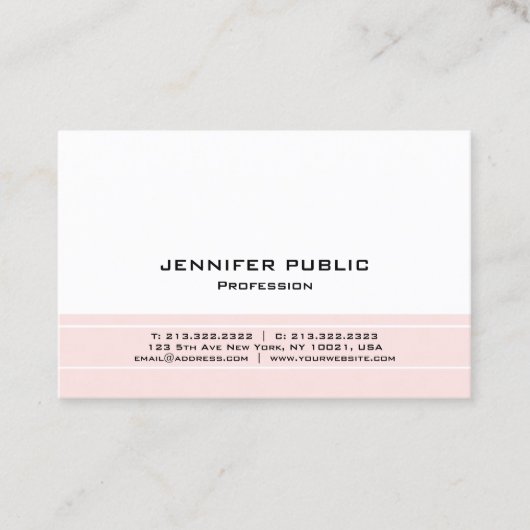 Schaffen Sie Ihr eigenes modernes berufliches Visitenkarte (Vorderseite)