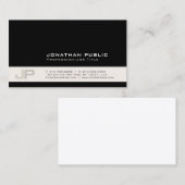 Schaffen Sie Ihr eigenes modernes stilvolles Visitenkarte (Vorne/Hinten)