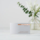 Schaffen Sie Ihr eigenes nobles modernes Visitenkarte (Stehend Vorderseite)