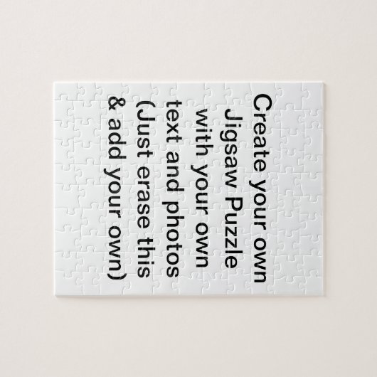 Schaffen Sie Ihr eigenes Puzzlen Puzzle (Horizontal)