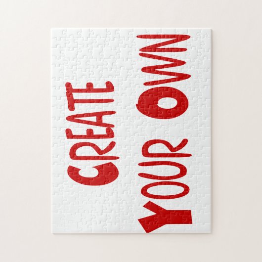 Schaffen Sie Ihr eigenes Puzzlespiel Puzzle (Vertikal)