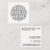 schaffen Sie Ihr eigenes Quadrat Quadratische Visitenkarte (Vorne/Hinten)