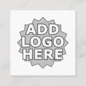 schaffen Sie Ihr eigenes Quadrat Quadratische Visitenkarte (Vorderseite)