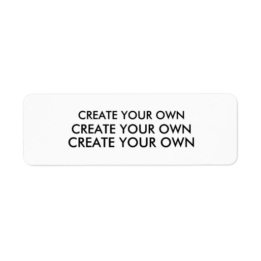 Schaffen Sie Ihr eigenes Rücksendeadresse-Aufklebe (Vorne)