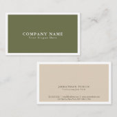 Schaffen Sie Ihr eigenes stilvolles modernes Visitenkarte (Vorne/Hinten)