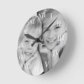 Schaffen Sie Ihr kundenspezifisches Foto-modernes Runde Wanduhr (Winkel)