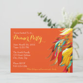 Schaffen Sie Ihre eigene Abendessen-Party Einladung (Stehend Vorderseite)