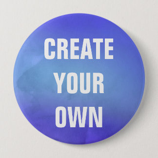 Schaffen Sie Ihre eigene blaue Aquarell-Malerei Button