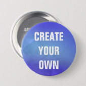 Schaffen Sie Ihre eigene blaue Aquarell-Malerei Button (Vorne & Hinten)
