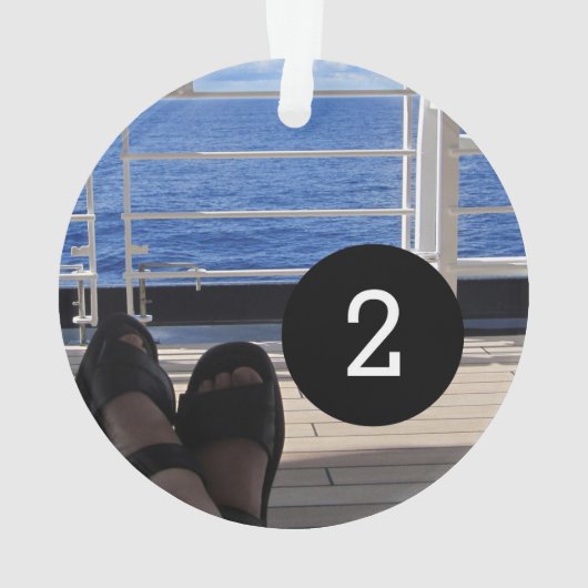 Schaffen Sie Ihre eigene einfache einfache 2 Ornament (Rückseite)