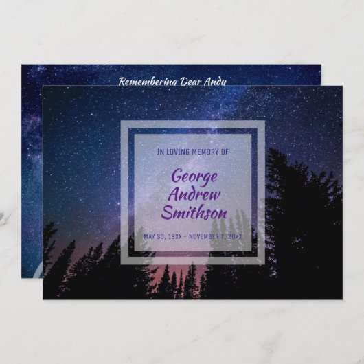 Schaffen Sie Ihre eigene Einladung (Vorne/Hinten)