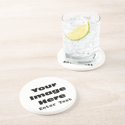 Schaffen Sie Ihre eigene Geschenk-Schablone Sandstein Untersetzer (Seite)