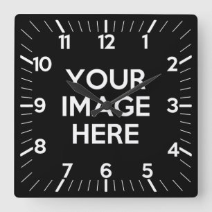 Schaffen Sie Ihre eigene Gewohnheit Quadratische Wanduhr