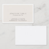 Schaffen Sie Ihre eigene moderne schicke einfache Visitenkarte (Vorne/Hinten)