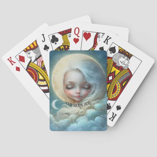 Schaffen Sie Ihre eigene Mondlichter Traumgöttin Spielkarten (Rückseite)