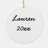 Schaffen Sie Ihre eigenen 2 mit Seiten versah Keramik Ornament (Hinten)