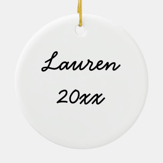 Schaffen Sie Ihre eigenen 2 mit Seiten versah Keramik Ornament (Hinten)