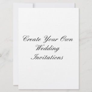 Schaffen Sie Ihre eigenen Hochzeits-Einladungen Einladung