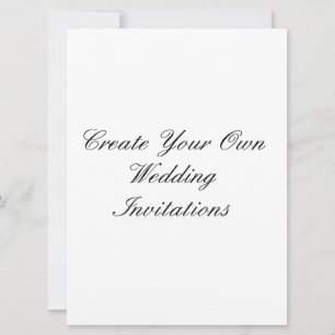 Schaffen Sie Ihre eigenen Hochzeits-Einladungen Einladung