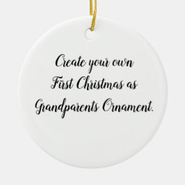 Schaffen Sie Ihre ersten Weihnachten als Großelter Keramik Ornament