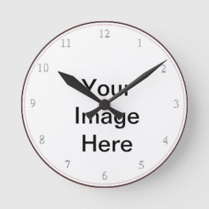 Schaffen Sie Ihre Selbst addieren Runde Wanduhr