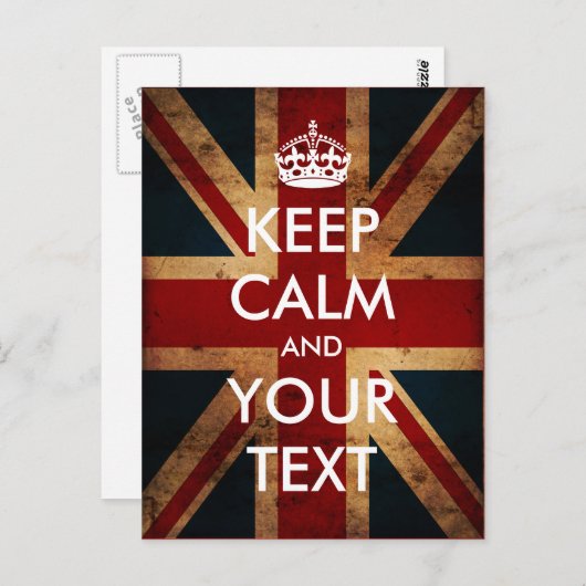 Schaffen Sie Ihre Selbst behält Ruhe u. Postkarte (Vorne/Hinten)