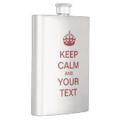 Schaffen Sie Ihre Selbst "BEHALTEN RUHE" Flasche! Flachmann (Rechts)