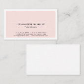 Schaffen Sie Ihre Selbst erröten rosa weißer Visitenkarte (Vorne/Hinten)