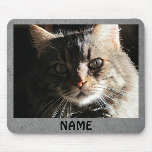 Schaffen Sie Ihre Selbst "Hobo" Text/grauer Mousepad (Vorne)