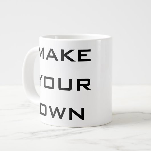Schaffen Sie Ihre Selbst Jumbo-Tasse (Vorderseite Links)