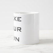 Schaffen Sie Ihre Selbst Jumbo-Tasse (Vorderseite)