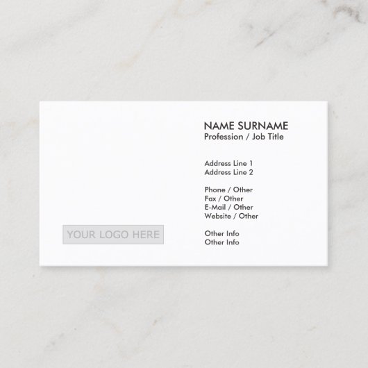Schaffen Sie Ihre Selbst mit Ihrem Logo-modernen Visitenkarte (Vorderseite)