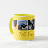 Schaffen Sie Ihre Selbst sagen Ihrem Gelb Bilder Tasse (Vorderseite Links)